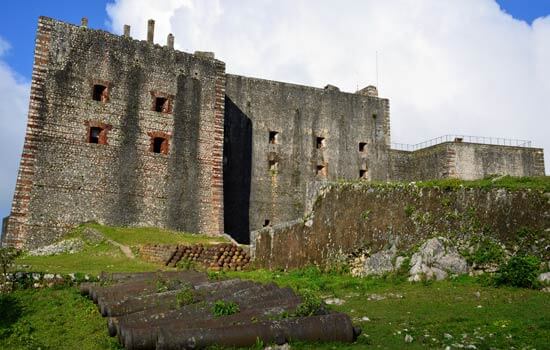 Remains of the French Citadelle Laferriere in Haiti