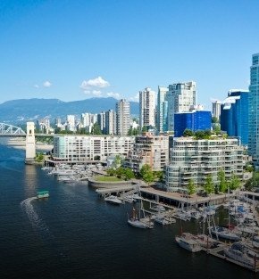 Vancouver skyline on a sunny day