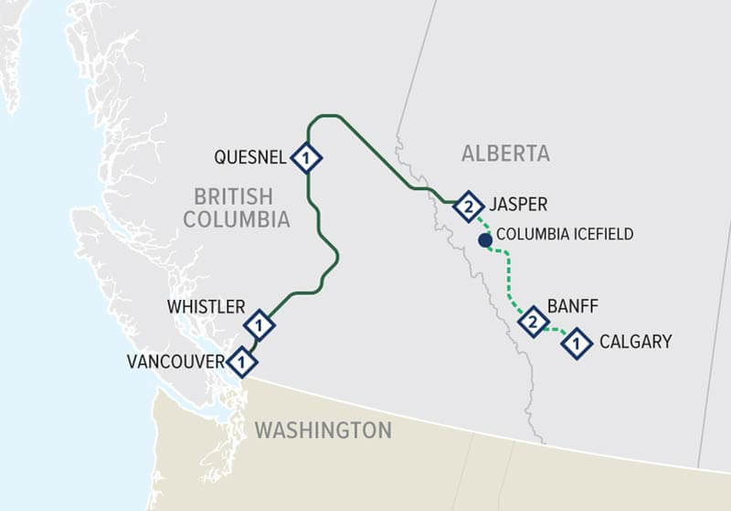 Rail route map