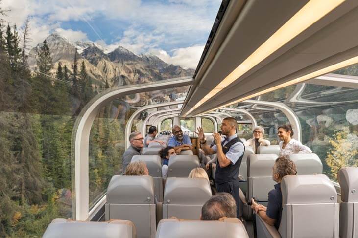 Book a Canadian Rockies Train holiday aboard the Rocky Mountaineer with Canadian Affair