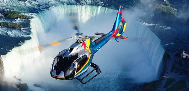 Helicopter tour over Niagara Falls